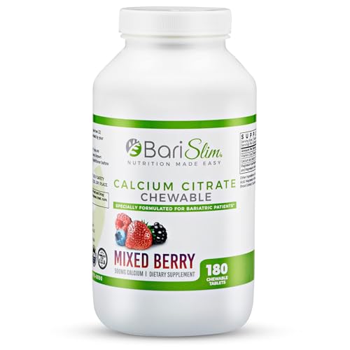 BariSlim Bariatric Calcium Citrate with Magnesium and Vitamin D Tabs - 500 mg of Calcium BariSlimUS supplements