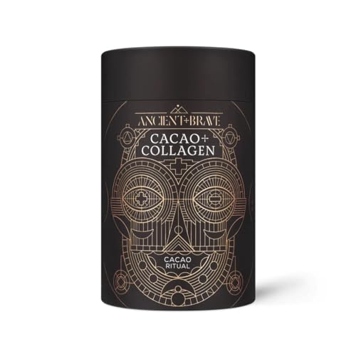 Ancient + Brave - Cacao + Collagen Powder 250g - Peruvian Raw Cacao Hot Chocolate with Grass-Fed Hydrolysed Bovine Collagen Ancient + BraveAu supplements