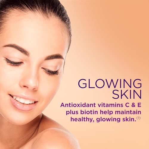 Nature's Bounty Optimal Solutions Hair, Skin & Nails with Biotin and Collagen, Citrus-Flavored Nature's BountyAu supplements