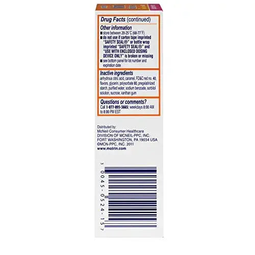 Concentrated Motrin Aspirin, 0.5 Fluid Ounce MotrinAu supplements