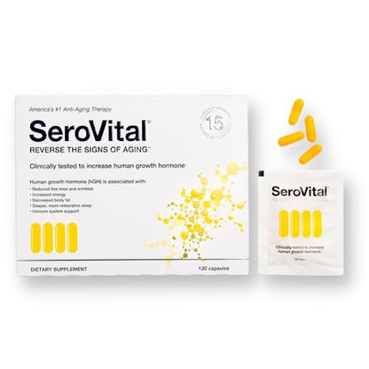 Sero-Vital Renewal Complex - Reverse The Signs of Aging - Clinically Tested to Increase Human Growth SerovitalUS supplements