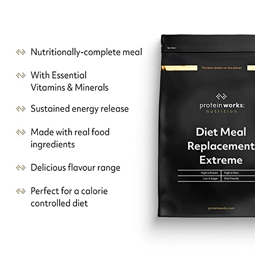 Protein Works - Diet Meal Replacement Extreme Shake, 200 Calorie Meal, High Protein Meal Protein WorksAu supplements