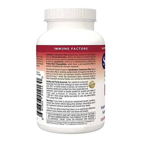 Symbiotics Colostrum 120ct Chewables Plus - Immunity Support for Adult & Kids SymbioticsUS supplements