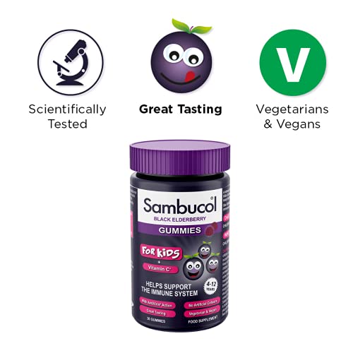 SAMBUCOL KIDS GUMMIES 30'S, 30 Count (Pack of 1) SambucolUS supplements