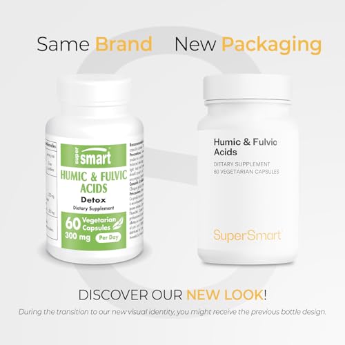 Supersmart - Humic and Fulvic Acid Supplement 300mg per Day (Patented & High Strength) - Fulvic Humic Mineral Blend | Non-GMO & Gluten Free - 60 Vegetarian Capsules SupersmartAu supplements