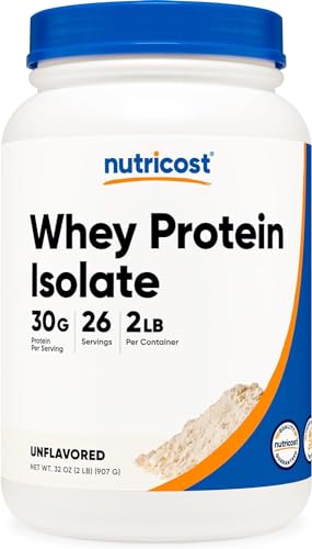 Nutricost Whey Protein Isolate (Unflavored) 2LBS NutricostAu supplements