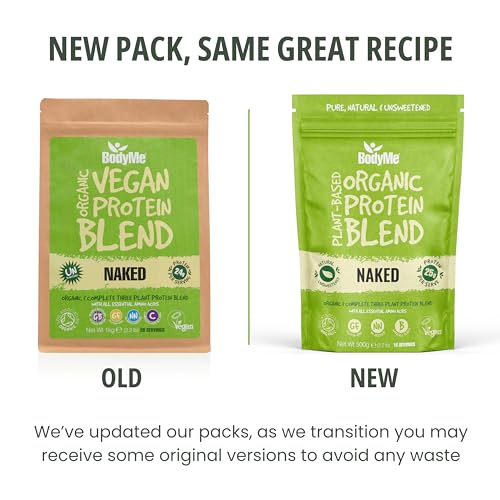 BodyMe Organic Vegan Protein Powder Blend, Naked Natural - Unsweetened, Low Carb BodyMeAu supplements