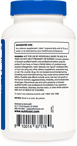 Nutricost DHEA 50mg, 240 Capsules - Gluten Free, Soy Free, Non-GMO, Supplement NutricostAu supplements