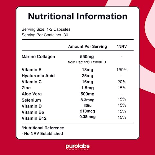 Marine Collagen Complex - Collagen Supplement for Women & Men - with Hyaluronic Acid & Vitamin C - High Strength PurolabsAu supplements