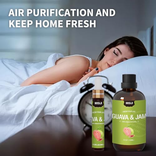 Essential Oils-MISIJI Guava & Jam Fragrance Essential Oils for Diffuser for Home 4FL.OZ Plus 0.33 MISIJIAu supplements