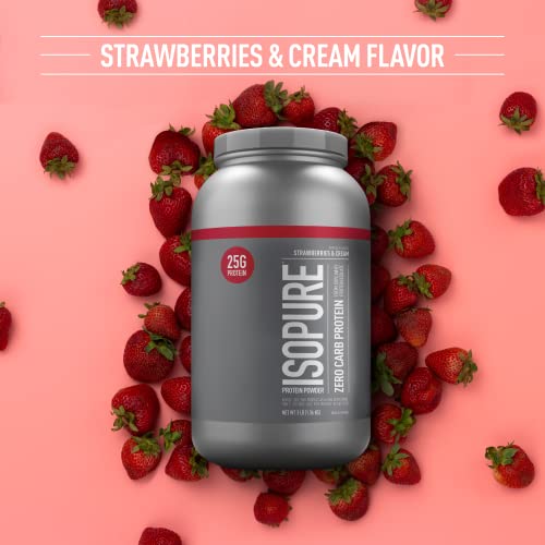Isopure Protein Powder, Zero Carb Whey Isolate with Vitamin C & Zinc for Immune Support IsopureUS supplements