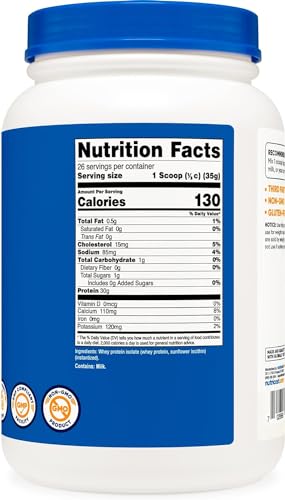 Nutricost Whey Protein Isolate (Unflavored) 2LBS NutricostAu supplements