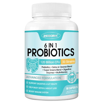 ZEBORA Probiotics for Women-Men Digestive Health with 120 Billion CFUs, Mens-Womens ZEBORAAu supplements