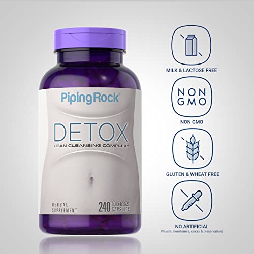 Piping Rock Detox Cleanse Capsules | 240 Pills | Herbal Complex | Lean Formula Piping RockAu supplements