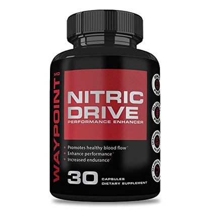 Advanced Nitric Oxide Supplement for Men- 342% Nitric Oxide Booster – Includes L Arginine WAYPOINT HEALTHUS supplements