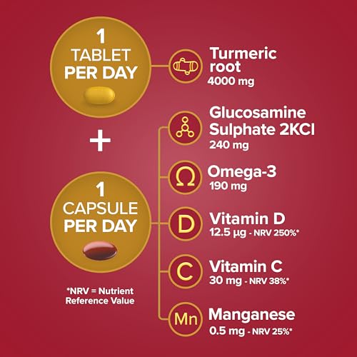 Seven Seas JointCare Supplex & Turmeric, With Glucosamine, Omega-3, Vitamins C and D Seven SeasUS supplements