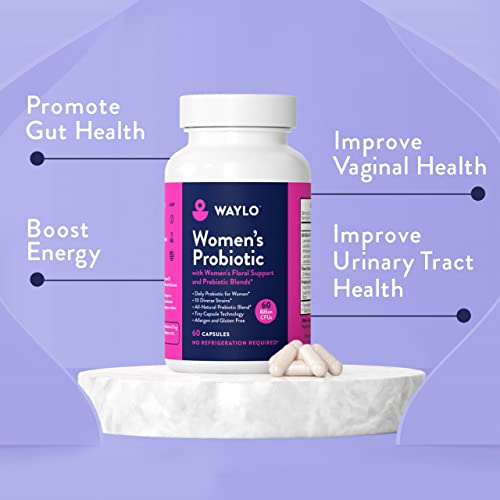 Probiotics for Women | Easy to Swallow Tiny Capsule | with Prebiotics, 60 Billion CFUs WayloAu supplements