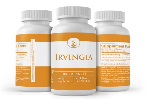 PURE ORIGINAL INGREDIENTS Irvingia, (100 Capsules) Always Pure, No Additives Or Fillers PURE ORIGINAL INGREDIENTSAu supplements