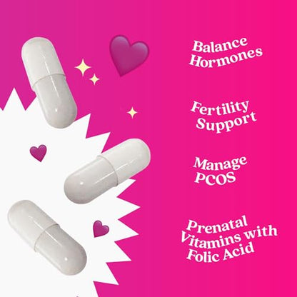 BeLive Myo-Inositol & D-Chiro Inositol Capsules - 90Ct I Inositol Supplement with Folic BeLiveUS supplements