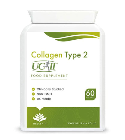 UC-II® Collagen Type 2-40mg - 60 Capsules | Joint Support | Manufactured in The UK HelleniaUS supplements