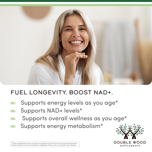Double Wood Supplements NMN (Nicotinamide Mononucleotide) 250mg, 60 Capsules - 30 Servings, Gluten Free Double Wood SupplementsAu supplements