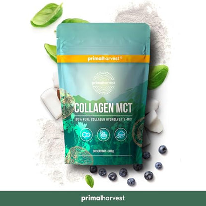 Collagen MCT by Primal Harvest - Powder Supplement with Type I and III Primal HarvestUS supplements