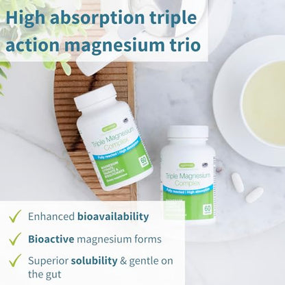 Advanced Triple Magnesium Complex, 2000mg Glycinate, Citrate & Taurate, Clean Label Igennus Healthcare NutritionUS supplements