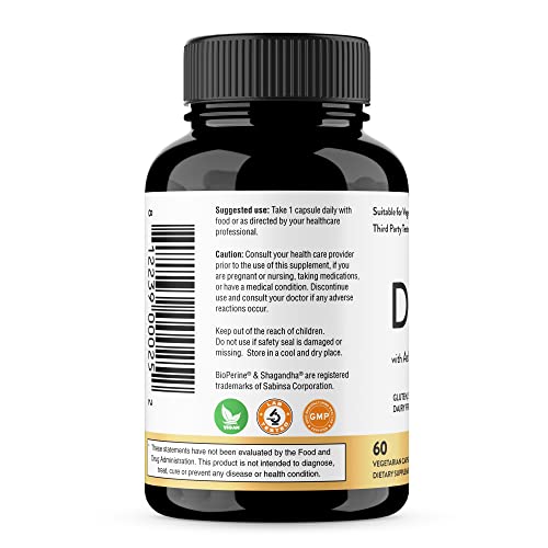 Sandhu's DIM Supplement 200 mg -60 Capsules - Diindolymethane with Ashwagandha Sandhu'sUS supplements