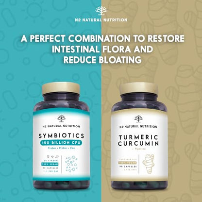 Probiotics 150 Billion CFU - 20 Strains with Prebiotics & Zinc. Highest Concentration N2 Natural NutritionUS supplements