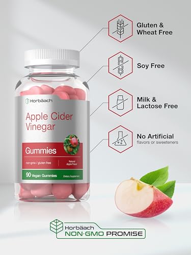 Horbaach Vegan Apple Cider Vinegar Gummies | 90 Count | ACV Supplement | Natural HorbäachUS supplements