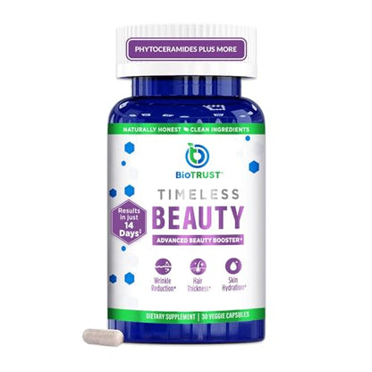 BioTrust Timeless Beauty Ceramide Booster – Hair & Skin Restoring Phytoceramides BioTrustUS supplements
