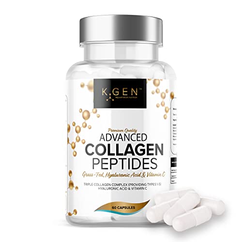 Pure Collagen Supplements Capsules Grass Fed Advanced Multi Collagen Peptides K GEN rejuvenation nutritionAu supplements