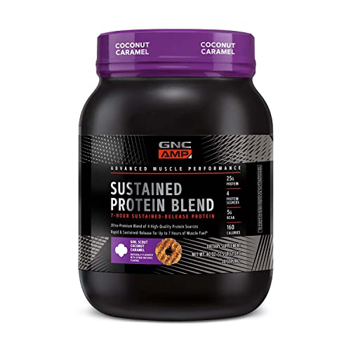 GNC AMP Sustained Protein Blend | Targeted Muscle Building and Exercise Formula GNCUS supplements