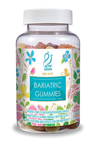 ACTIF Organic Bariatric Gummies with 25+ Organic Vitamins and Minerals for Bariatric Surgery Gastric Bypass Surgery, Advanced Formula - 90 Count ACTIFAu supplements