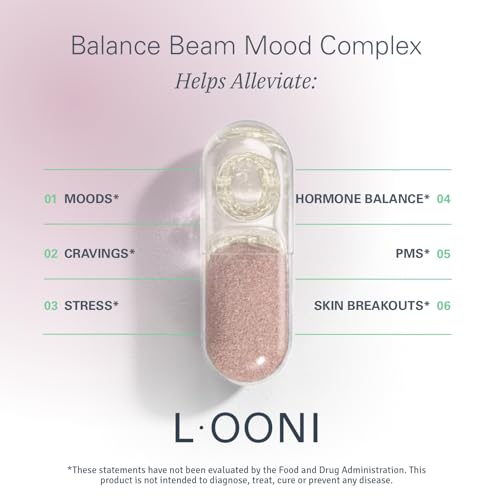 LOONI Balance Beam Mood Complex Supplement | PMS Relief with Ashwagandha, Vitamin B12 L·OONIAu supplements
