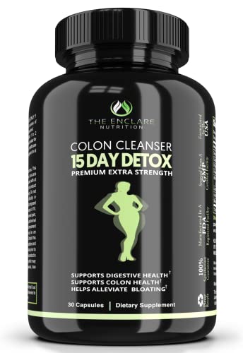 Colon Cleanser Detox. Premium 15 Day Fast-Acting Detox Cleanse Diet Pills, Probiotic THE ENCLARE NUTRITIONUS supplements