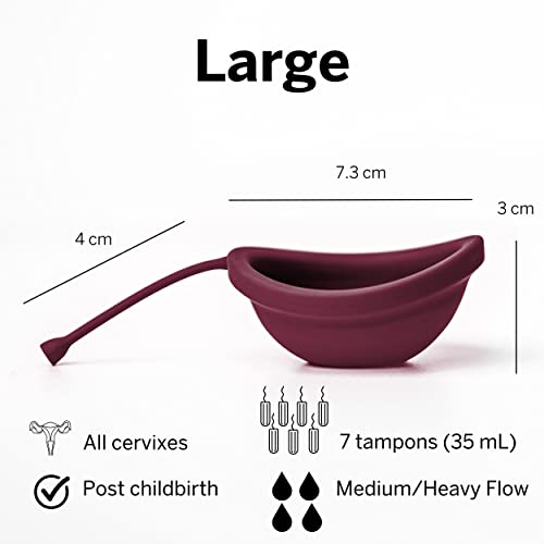 Pixie Cup 2 Menstrual Discs - Most Comfortable Reusable Period Discs - Removable Stem Pixie CupAu supplements