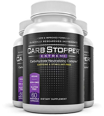 Carb Stopper Extreme (3 Bottles Maximum Strength, Natural Carbohydrate and Starch Carb Stopper ExtremeUS supplements