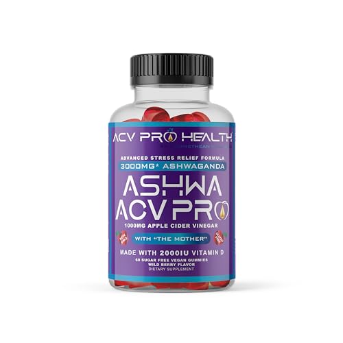 Ashwa ACV Pro Health - Sugar Free Apple Cider Vinegar Gummies, Ashwagandha Gummies Promethean WellnessUS supplements