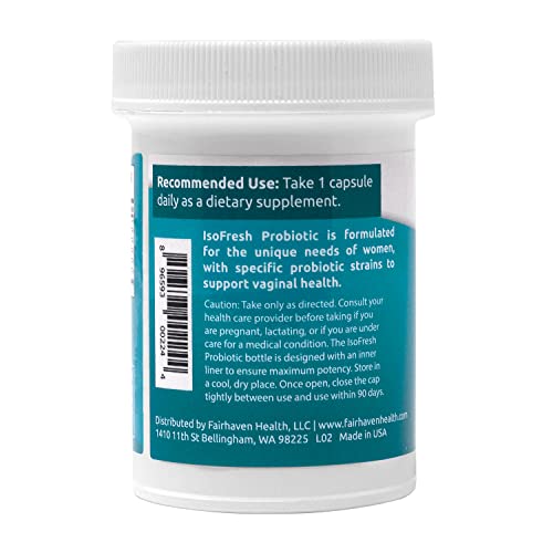 IsoFresh Probiotic: for Vaginal Balance of Yeast and Bacteria in Women Fairhaven HealthAu supplements