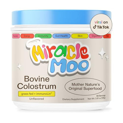 Colostrum Supplement for Gut Health, Hair Growth, Beauty and Immune Support Miracle MooUS supplements