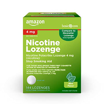Amazon Basic Care Nicotine Polacrilex Lozenges, 4 mg, Mint Flavor Amazon Basic CareAu supplements