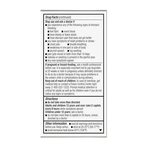 GoodSense Dual Action Acetaminophen and Ibuprofen (NSAID) Tablets, 250 mg/125 mg, Back Pain, 72 Count GoodSenseAu supplements