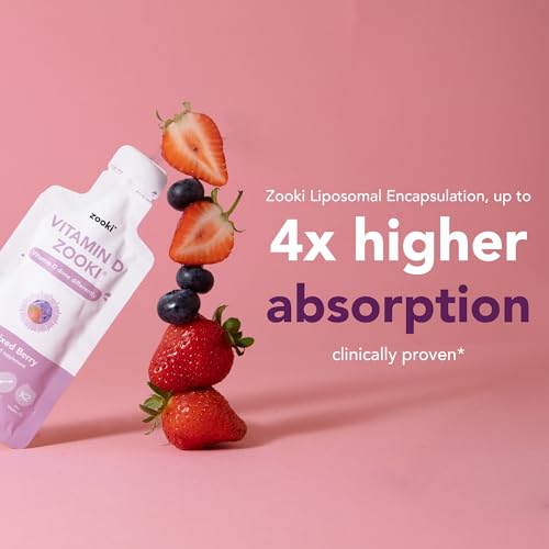 Zooki 3000iu Liposomal Vitamin D3 + K2 Liquid Sachets | 4X Higher Absorption Clinically Proven yourzookiAu supplements