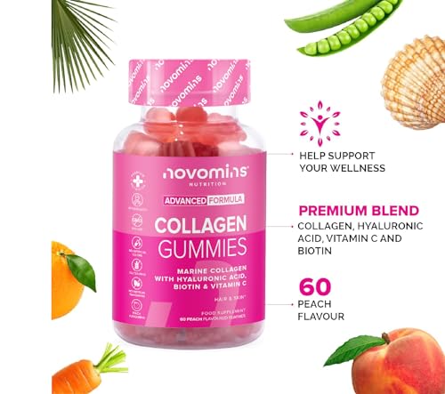 Novomins Collagen Gummies - Marine Collagen Gummies - Superior Type 1 Hydrolysed Collagen novominsAu supplements