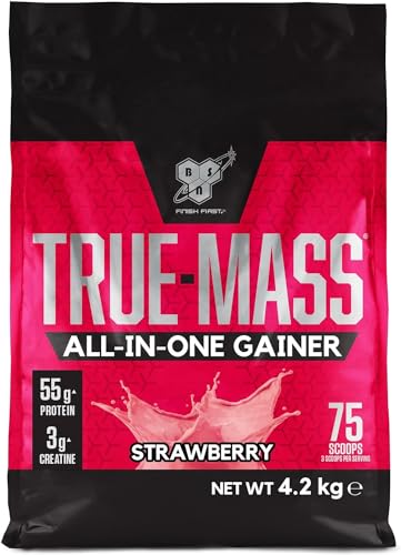 BSN True Mass All-In-One Gainer Protein and Carbohydrate Powder with Creatine BSNUS supplements