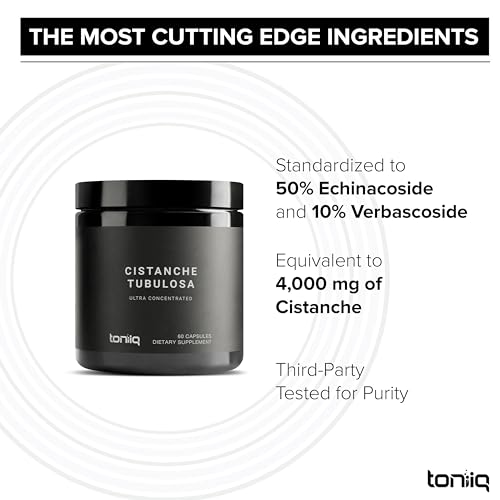 Toniiq Cistanche Tubulosa - (4000mg) Pure Cistanche Supplement for Men - 10x Highly ToniiqUS supplements