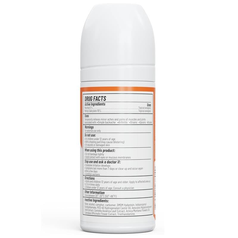 Rugged Fit Max-Strength Pain Relief Roll-On Gel – Cold & Hot Therapy with Menthol 2% + Methyl Salicylate 10% – Fast-Absorbing, Non-Greasy for Back, Arthritis, Muscle & Joint Pain – 3.38 fl oz Rugged FitAu supplements