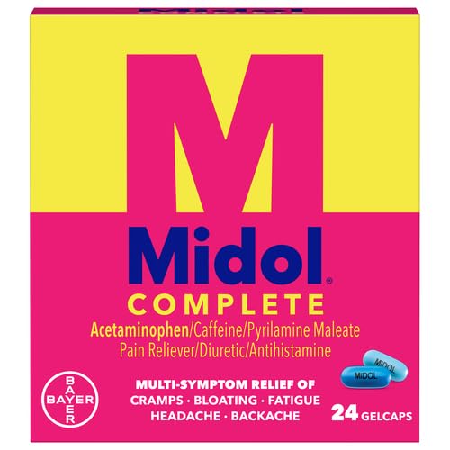 Midol Complete Gelcaps 24ct: Midol Complete Menstrual Pain Relief Gelcaps with Acetaminophen MidolAu supplements