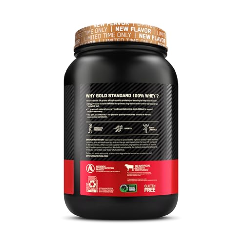 Optimum Nutrition Gold Standard 100% Whey Protein Powder, Cinnamon Roll, 2 Pound Optimum NutritionUS supplements